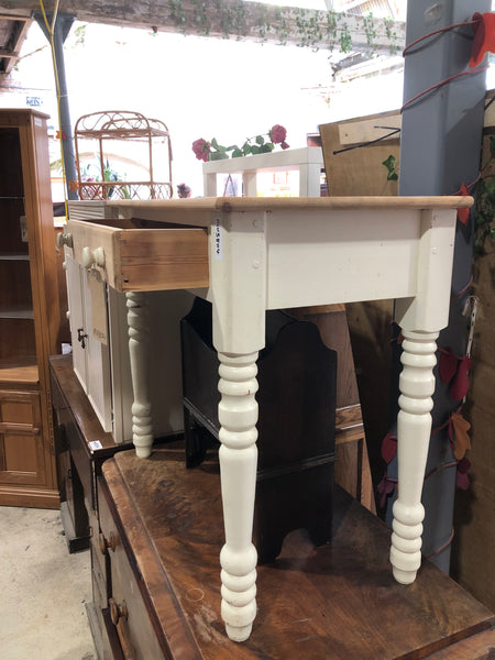 Small Pale Pine Console Table
