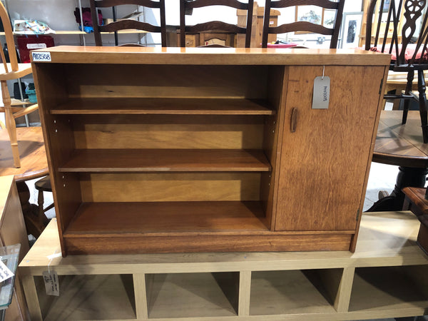 Mid Century Teak Bookcase with Cupboard
