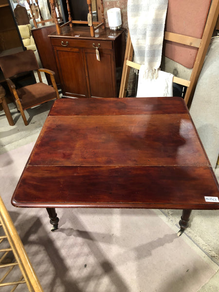 Flamed Mahogany Drop Leaf Table