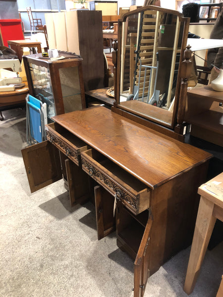 Antique Oak Dressing Table