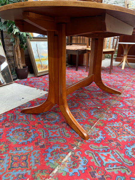 Mid Century Nathan Teak Extending Dining Table