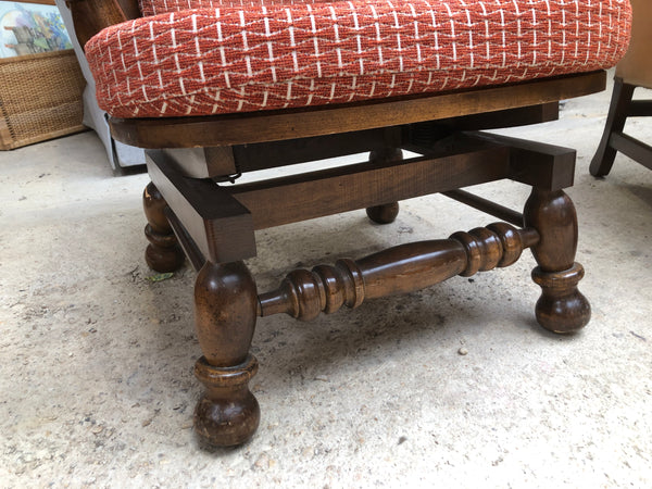 Antique Stained Oak Rocking Chair