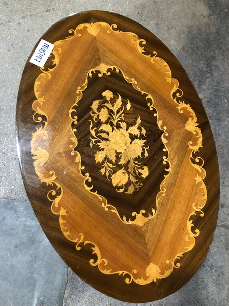 Italian Marquetry Music Box Side Table