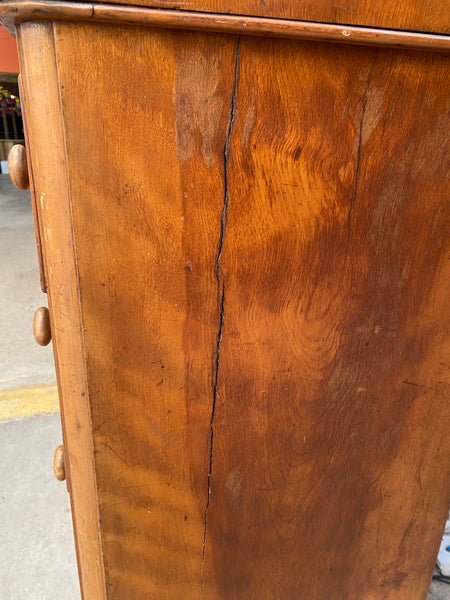 Large Satin Birch Veneer Chest of Drawers GHC