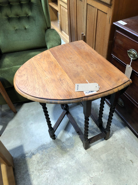 Small Barley Twist Gateleg Side Table