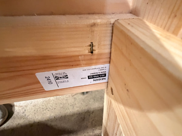 IKEA Pine Double Bed Frame