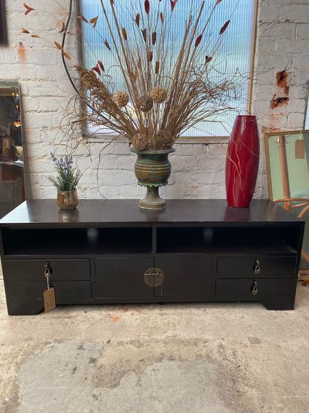 Black Low TV Cabinet