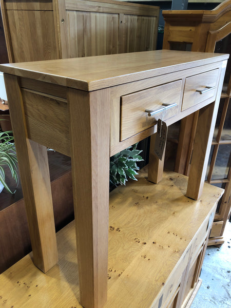 GHC - Oak Two Drawer Console Table
