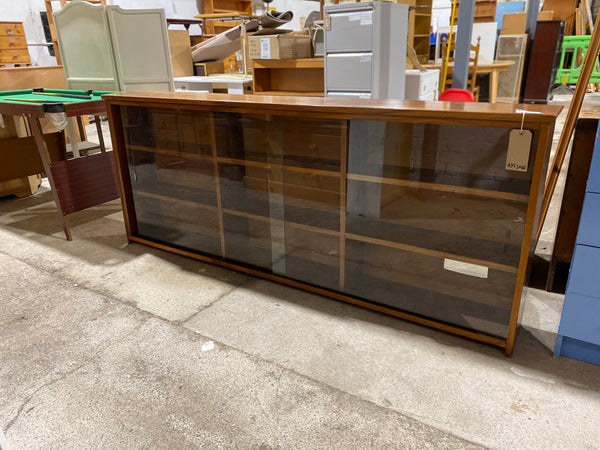 Teak Extra Wide Low Display Bookcase