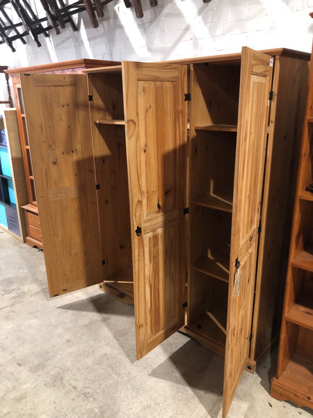 Pine Triple Wardrobe