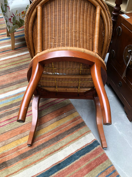 Vintage Wicker Armchair