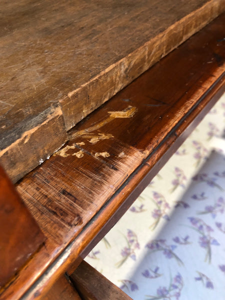 Antique Mahogany Corner Coat Cupboard