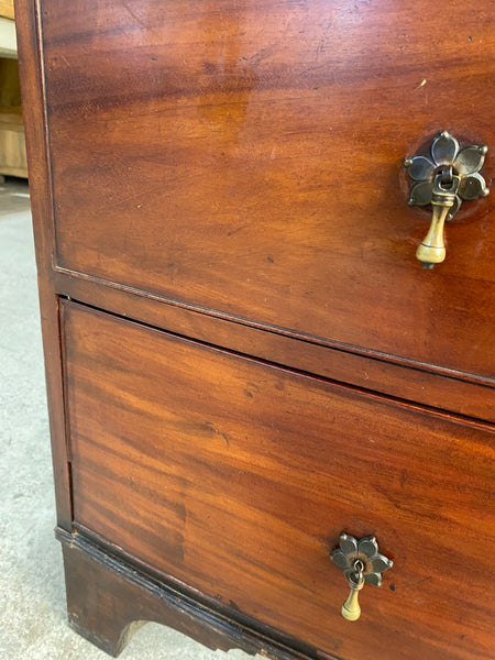 Antique Bow Front Chest of Drawers