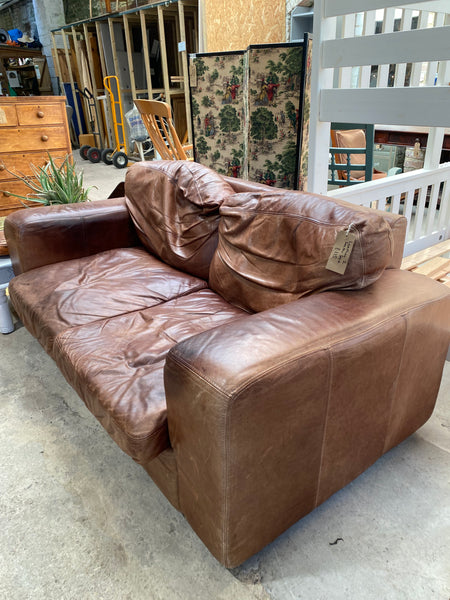 Leather Two Seater Sofa