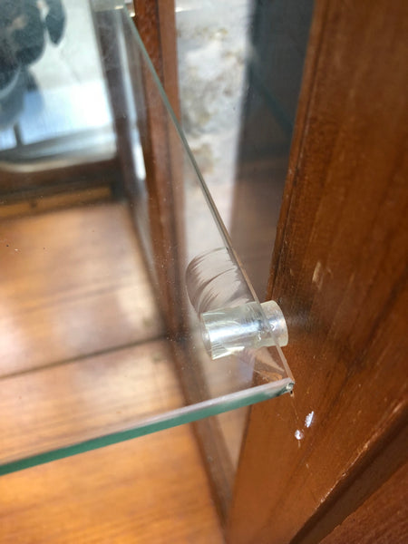 Vintage Teak  Glass Display Cabinet