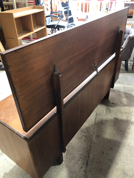 William Lawrence Teak Dressing Table with Mirror
