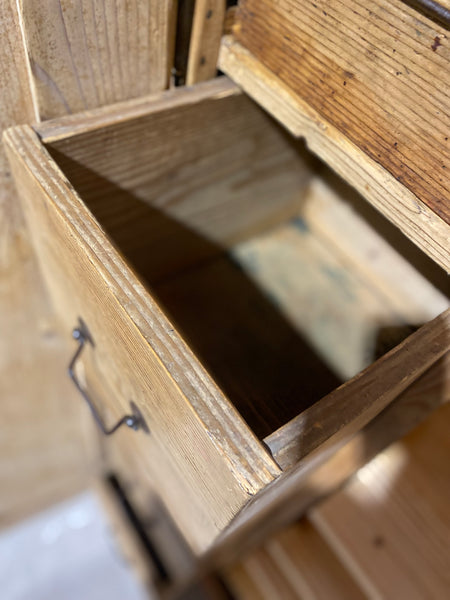 Large Rustic Pine Linen Cupboard Wardrobe
