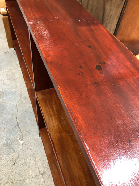 Wide Wooden Shelving Unit