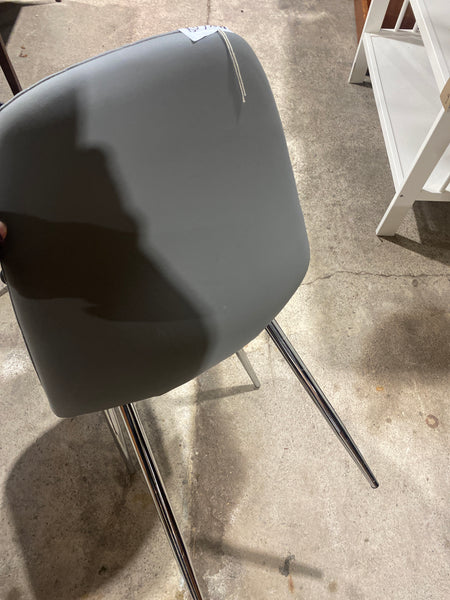 GHC - Faux Leather Grey Padded Chair
