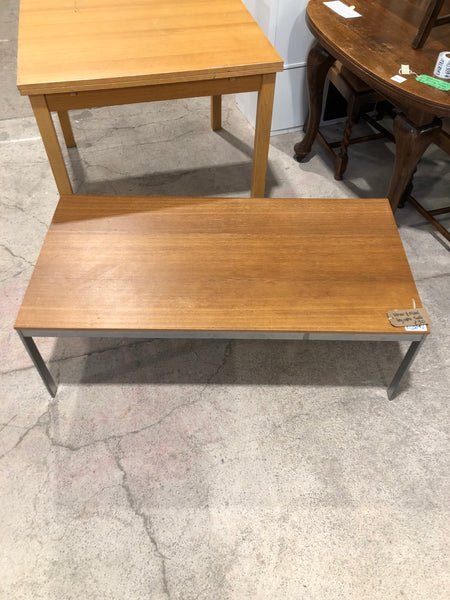 Veneer & Metal Coffee Table