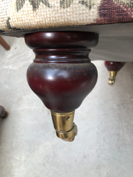 Floral Patterned Footstool