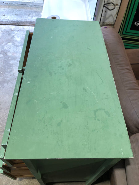 Green Painted Chest of Drawers