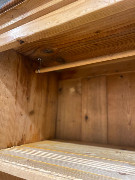 Large Rustic Pine Linen Cupboard Wardrobe