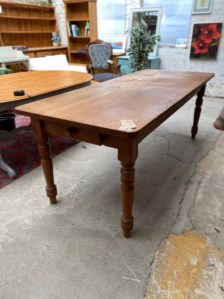 GHC - Large Solid Pine Farmhouse Table with Drawers