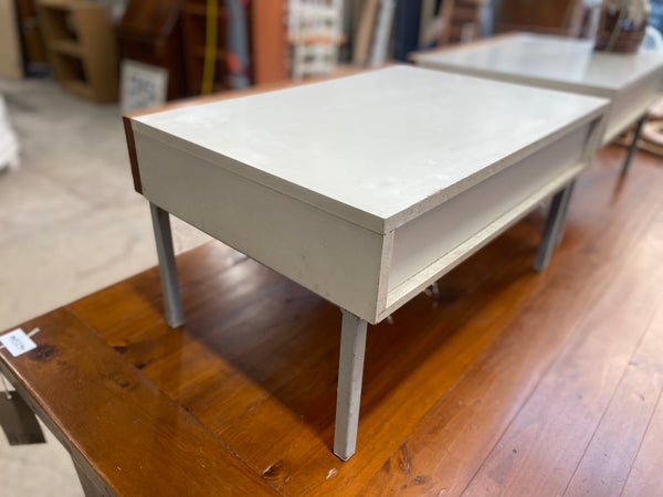 Interlubke Pair of Mid Century Teak Bedside Tables