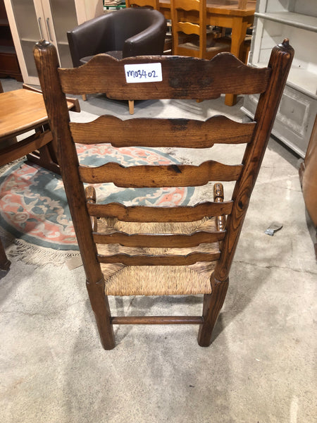 Ladder Back Wicker Chair