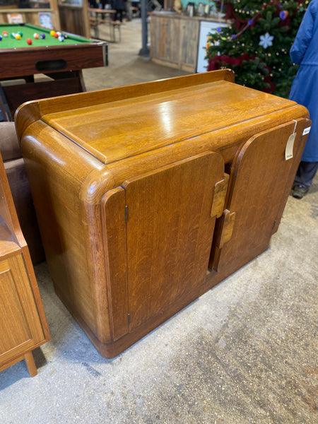 Oak Art Deco Compact Sideboard