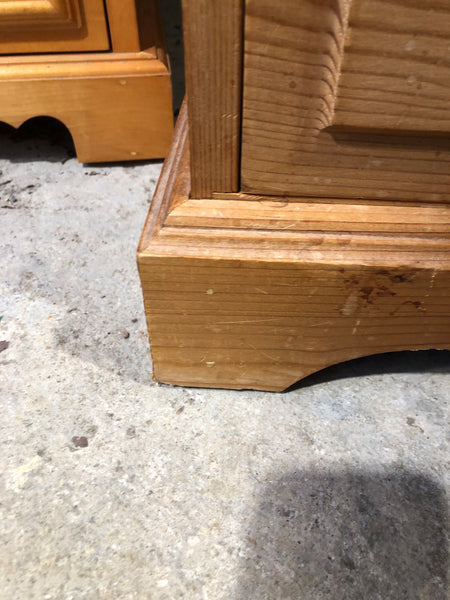 Solid Pine Slim Tallboy Chest of 6 Drawers