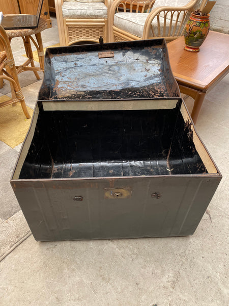 Antique Metal Pirates Treasure Chest