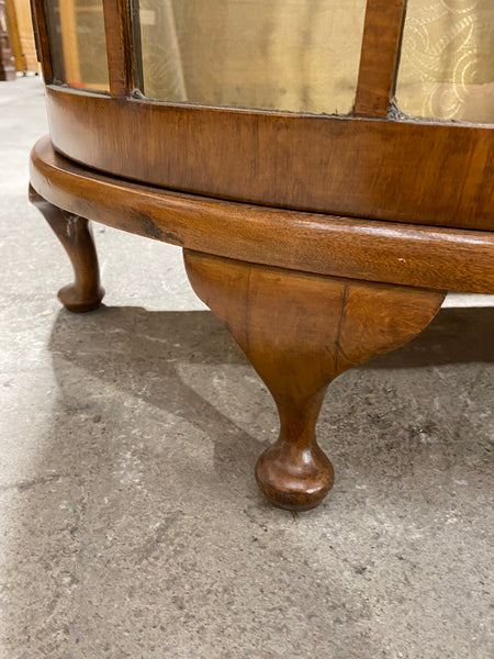 Art Deco Walnut Display Cabinet