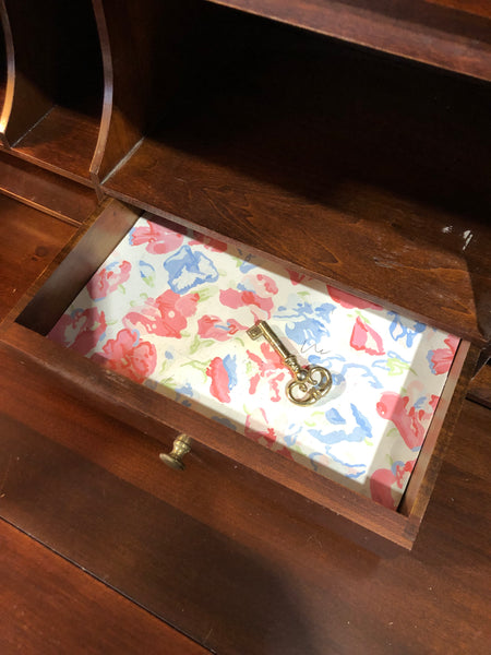 Vintage Glass Display Cabinet Bureau