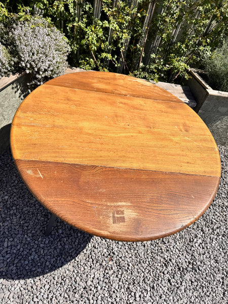Ercol Blonde Elm Windsor Drop Leaf Table