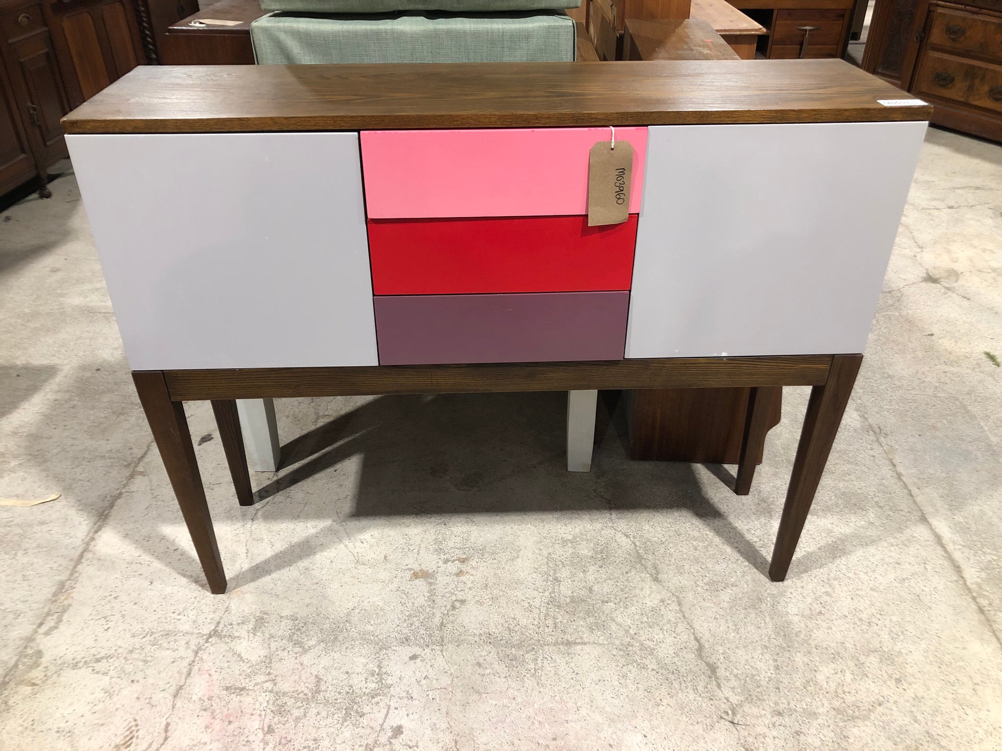 Retro Style Colourful Compact Sideboard