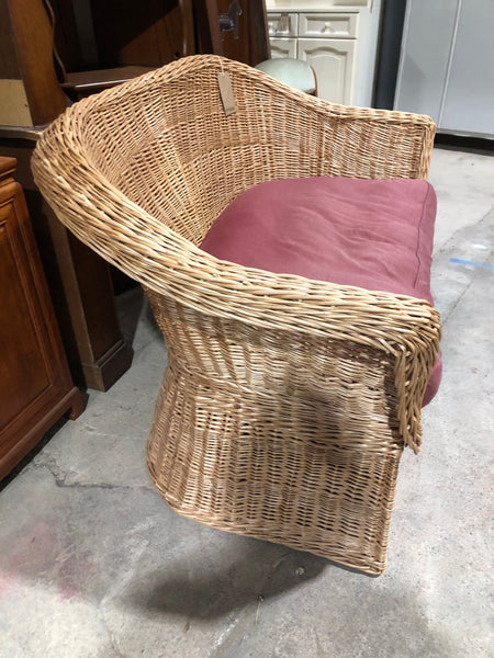 Wicker Two Seater Sofa