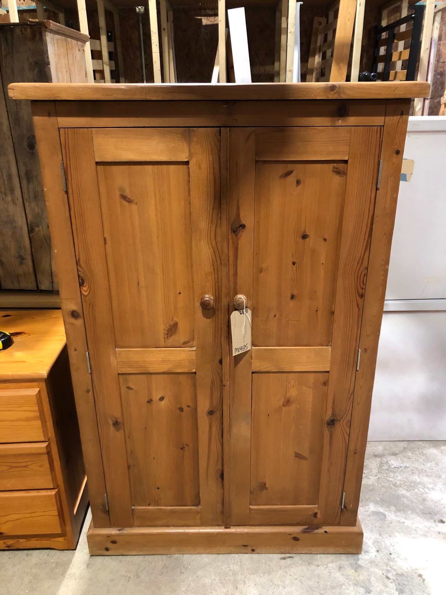 Solid Pine Two Door Cupboard