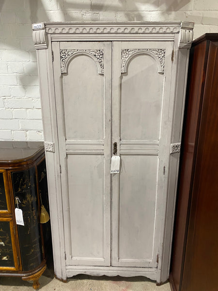 Grey Painted Vintage Wardrobe