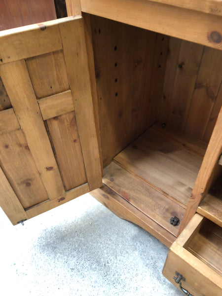Solid Rustic Pine Sideboard