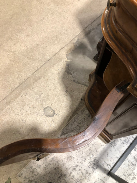 Antique Walnut Low Corner Cupboard