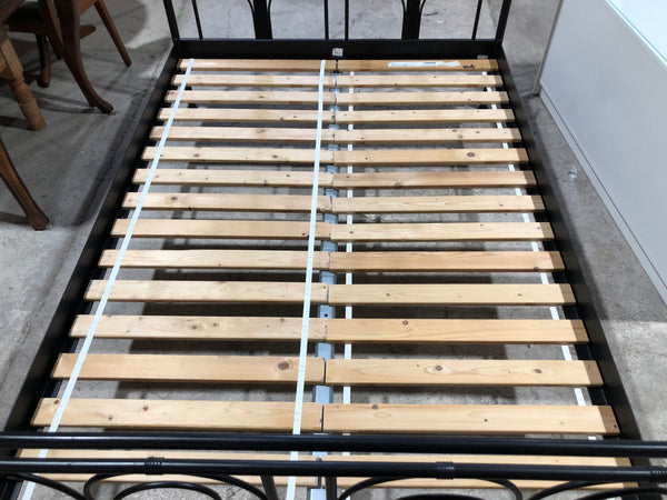 REF - Black Metal Double Bedframe