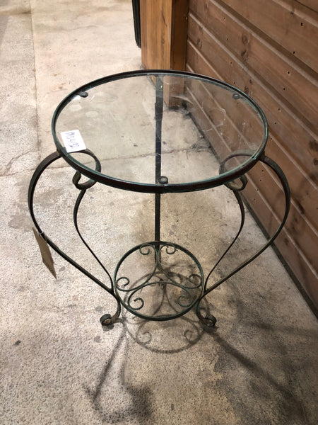 Wrought Iron Side Table