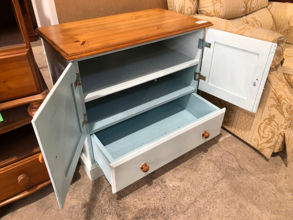 Blue Painted Cabinet