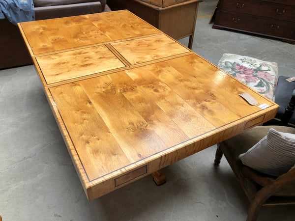 GHC - Burr Elm Extendable Dining Table