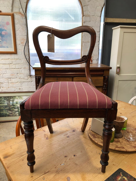 Antique Mahogany Balloon Back Chair
