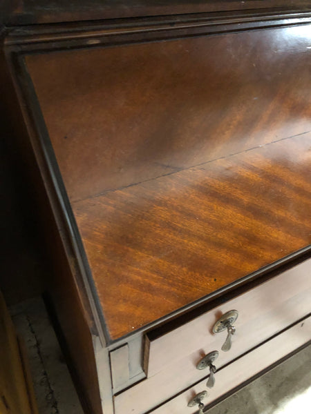 Vintage Dark Wood Dresser & Bureau