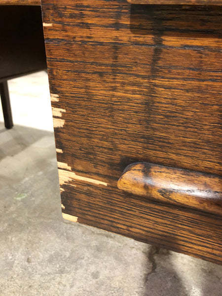 Vintage Oak Teachers Desk