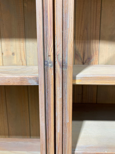 Large Solid Pine Double Bookcase